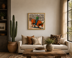 Agent Green Horn - Tay Harlan Artwork - Neon Cowboy Collection OC000122 (One-off #122)
