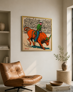Agent Green Horn - Tay Harlan Artwork - Neon Cowboy Collection OC000122 (One-off #122)